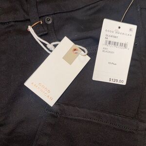 Good American Dark Black Denim